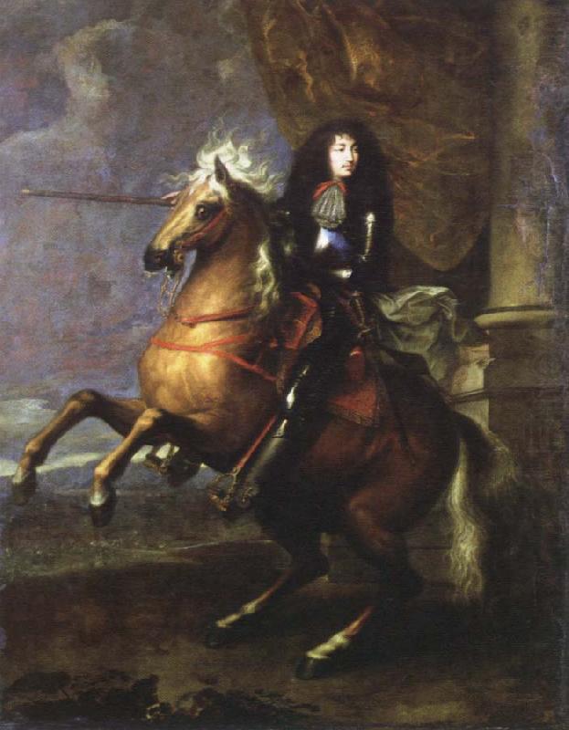 equestrian portrait of louis xlv, Charles Lebrun